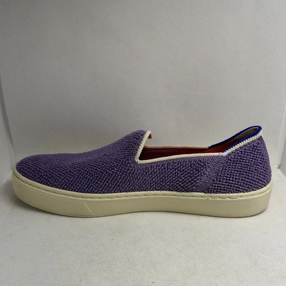Rothy’s The Sneaker Amethyst Terry Purple Slip On Sneakers Women's Size 6